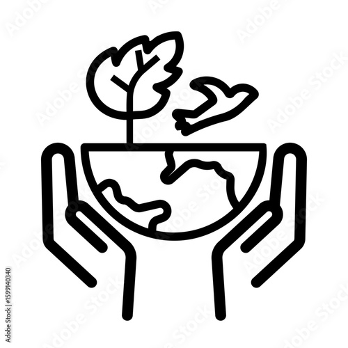 conservation Line Icon