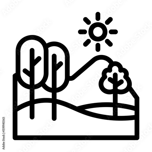 conservation Line Icon