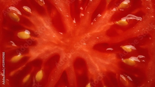  Raw Tomato Pulp – Juicy Macro Close-Up