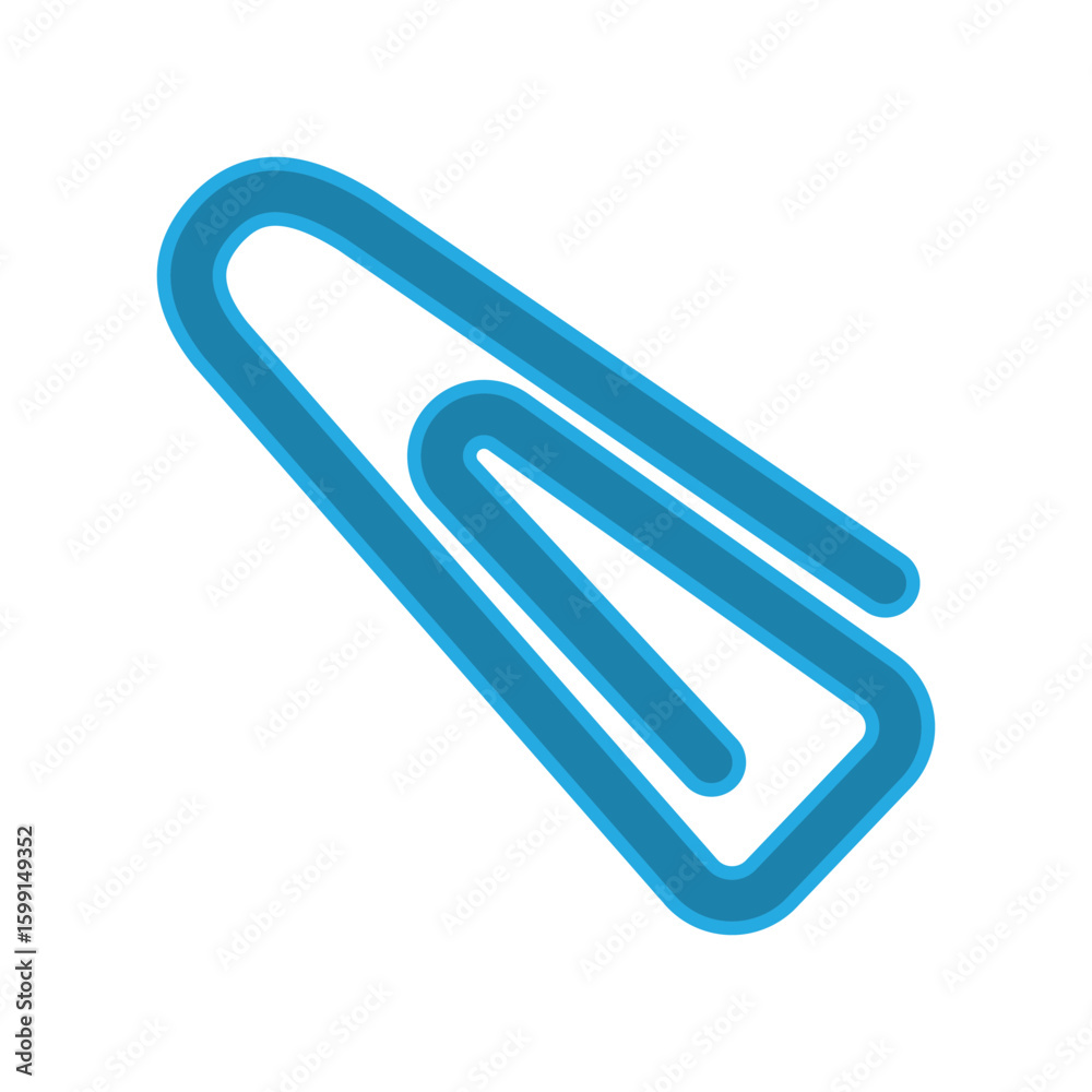 Obraz premium Paperclip icon design template