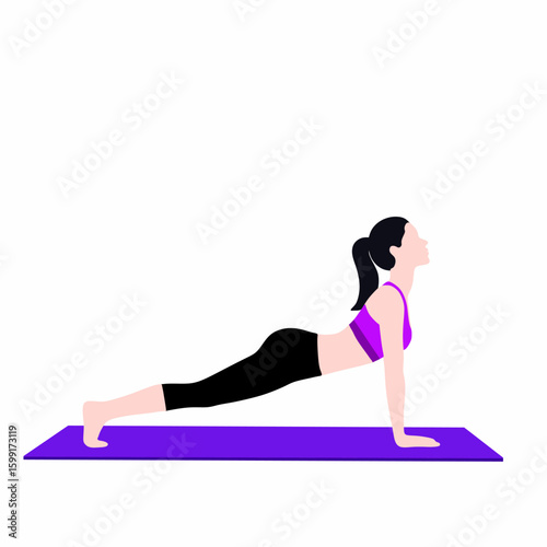 woman doing yoga exercise