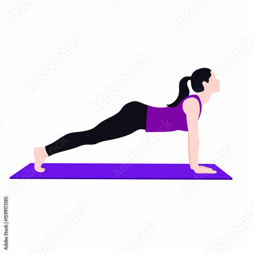 woman doing yoga exercise