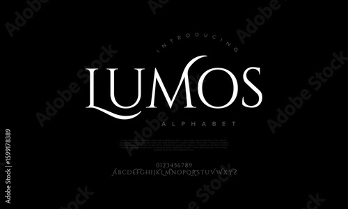 Magical serif font with elegant curves, perfect for fantasy designs and luxury branding