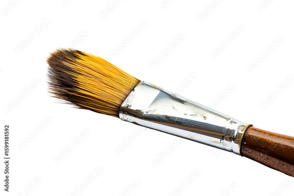 Used paintbrush art supplies artist tool creative painting Used paintbrush art supplies artist tool creative painting