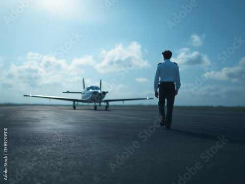Aviation Career Private Plane Preflight Walk