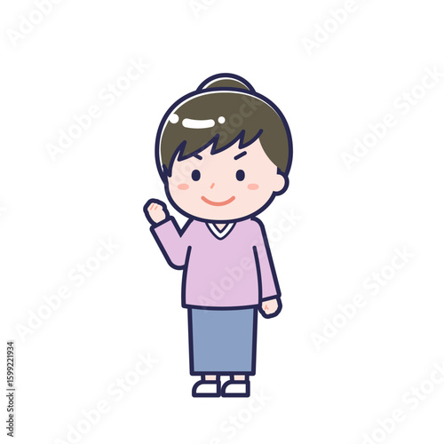 私服の大人／ななめ／女性 12