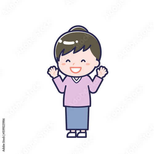 私服の大人／ななめ／女性 11