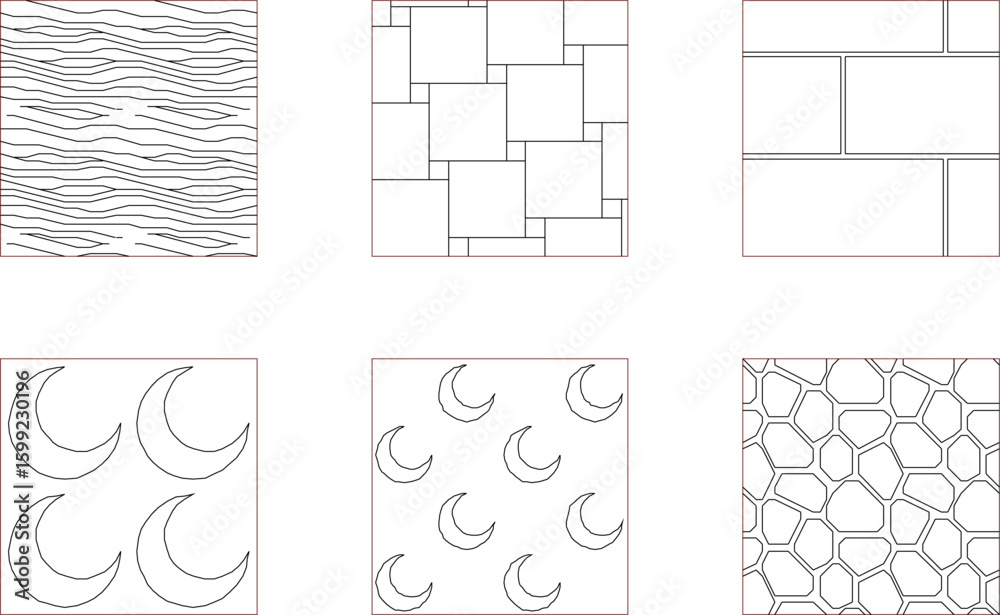 Obraz premium sketch vector illustration silhouette image design background pattern unique line abstract geometric classic vintage modern minimalist symmetrical