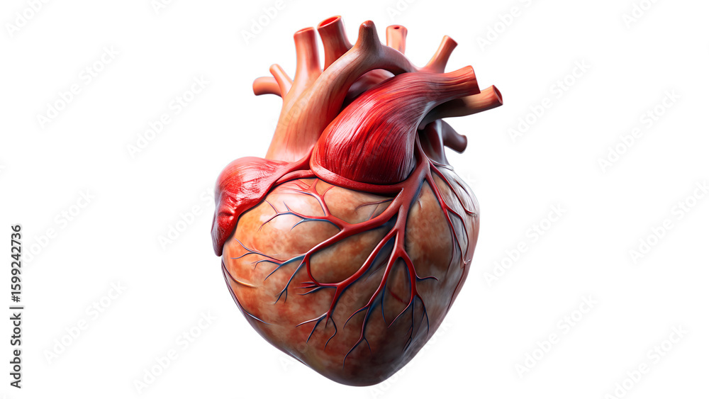 Naklejka premium human heart anatomy