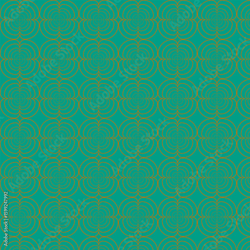 Seamless geometric pattern with line and dots circle for industrial pattern Victor.