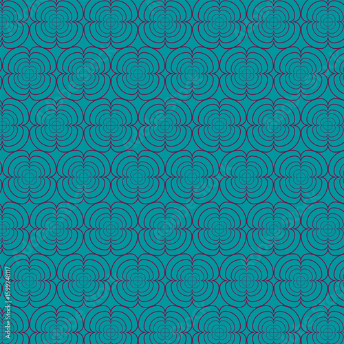 Seamless geometric pattern with line and dots circle for industrial pattern Victor.