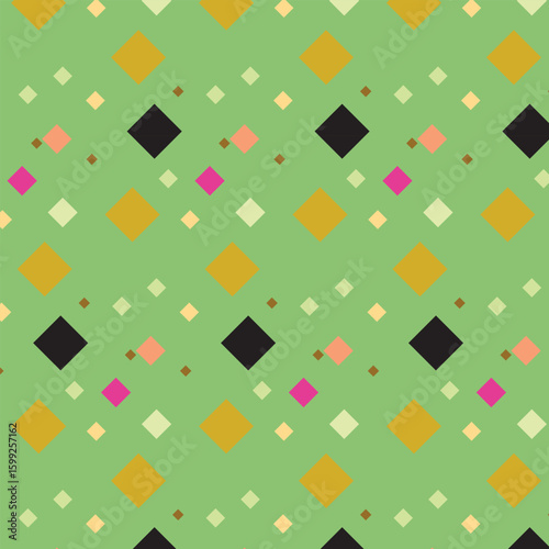 Seamless geometric pattern with line and dots circle for industrial pattern Victor.