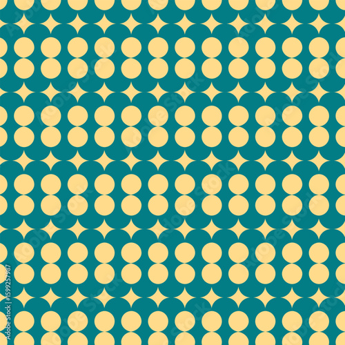 Seamless geometric pattern with line and dots circle for industrial pattern Victor.