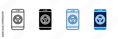 App Driver Icon Set Multiple Style Collection