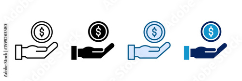 Delivery Gig Icon Set Multiple Style Collection