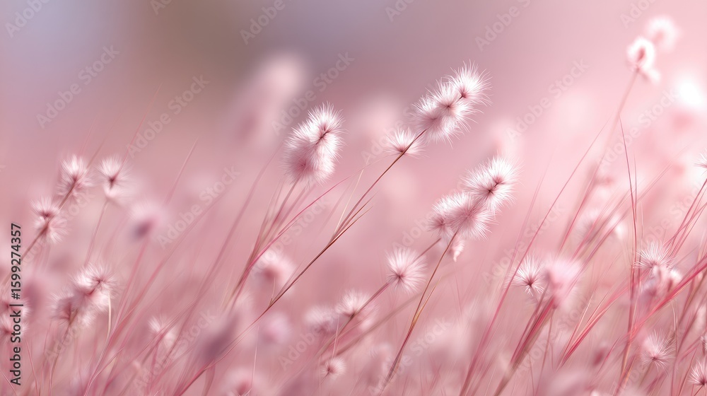 Delicate pink flowers swaying gently in the breeze. Delicate pink flowers swaying gently in the breeze.