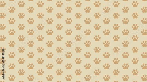 Earthy tone paw mark seamless design. Great for pet stores, animal lovers, and nature-inspired projects