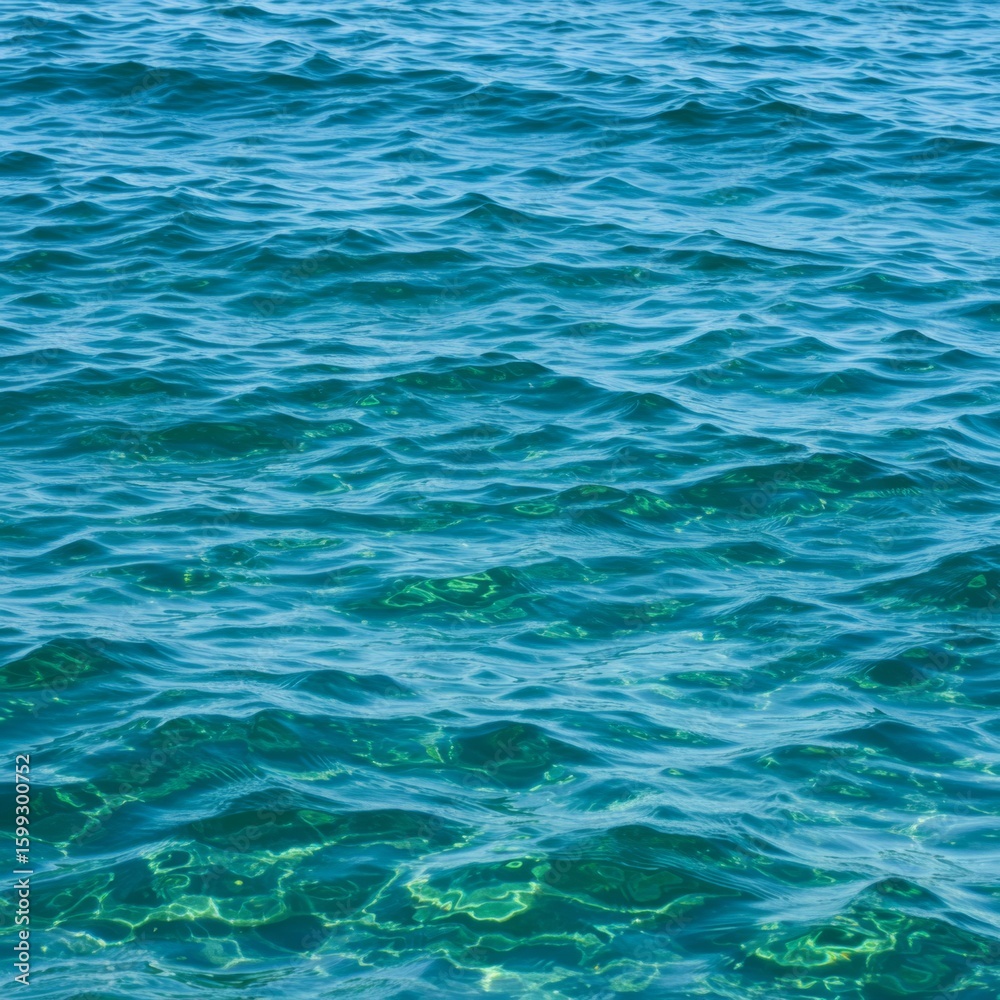 Obraz premium Blue Ocean Water Surface Texture