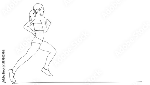 Wallpaper Mural running girl Torontodigital.ca