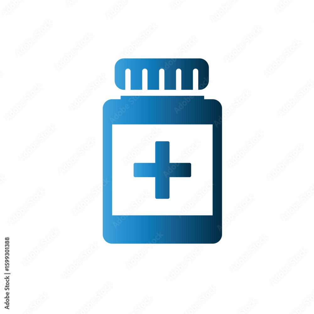 Medicine jar icon design template Medicine jar icon design template