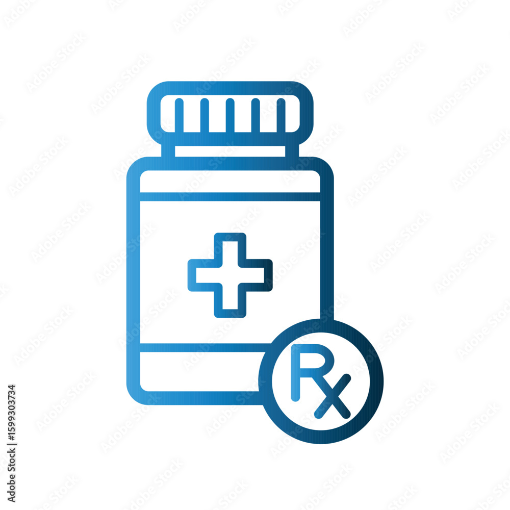 Obraz premium Medicine jar icon design template