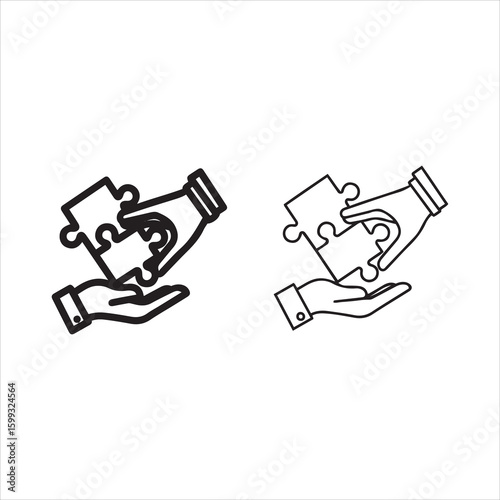 Hands holding puzzle pieces symbolizing connection and solutions