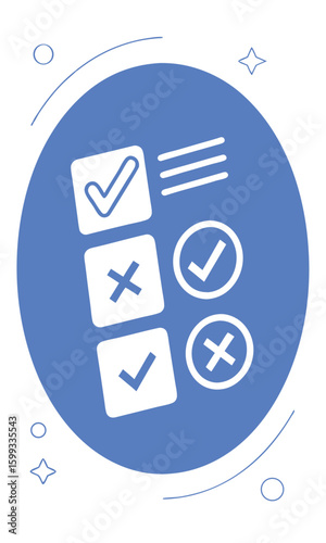 Checklist graphic illustration