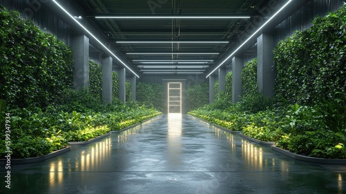 Futuristic Green Corridor: A Biophilic Architectural Design