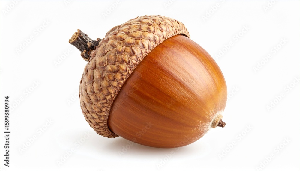 A single acorn rests on its side—dark nut cloaked by a rough cap, stem protruding like an unfinished sentence. This is not growth, not decay—it is potential held still. A forest paused in seedform. A single acorn rests on its side—dark nut cloaked by a rough cap, stem protruding like an unfinished sentence. This is not growth, not decay—it is potential held still. A forest paused in seedform.