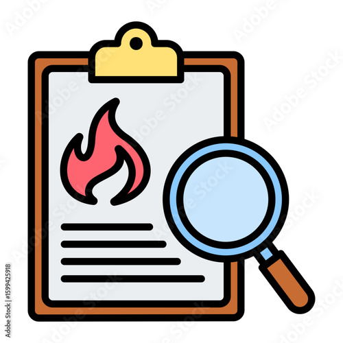 Incident Analysis Icon.