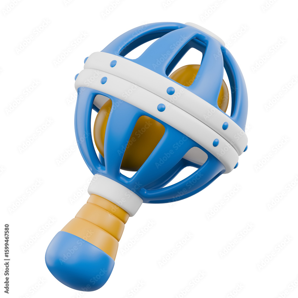 Naklejka premium Cute 3D Baby Elements and Toys Icon Newborn Essentials and Kids Play Object Gear Illustration Toddler Nursery Ornament Decoration Book