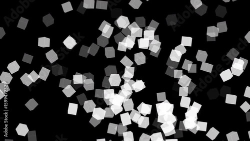 a background of thousands of white cubes heading towards the right corner in the dark gracefully. abstract