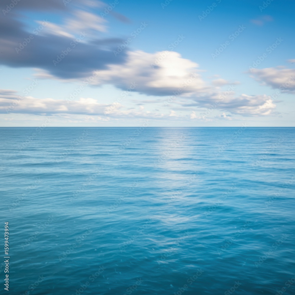 Fototapeta premium Blue Ocean and Sky Horizon