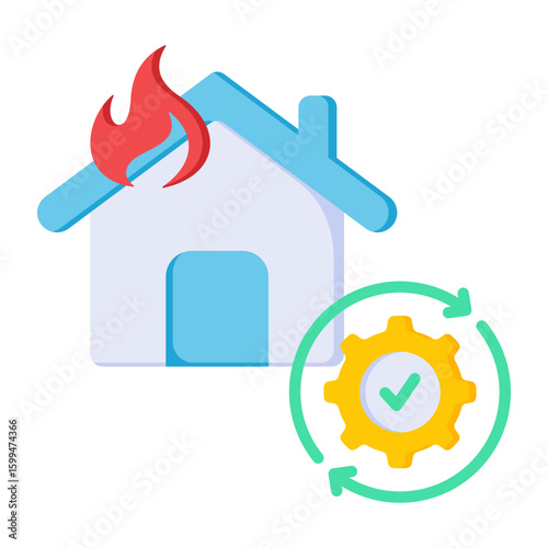 Disaster Recovery Icon.