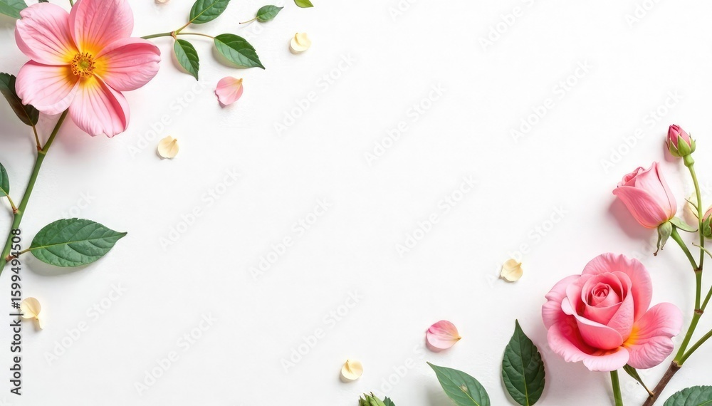 Fototapeta premium Blank white canvas, perfect for overlay or mockup , graphic, design, empty