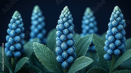 Wallpaper Mural Serene Blue Flowers: A Close-Up of Lupines Torontodigital.ca