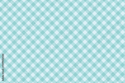 Lake green plaid, twill weave repeat pattern