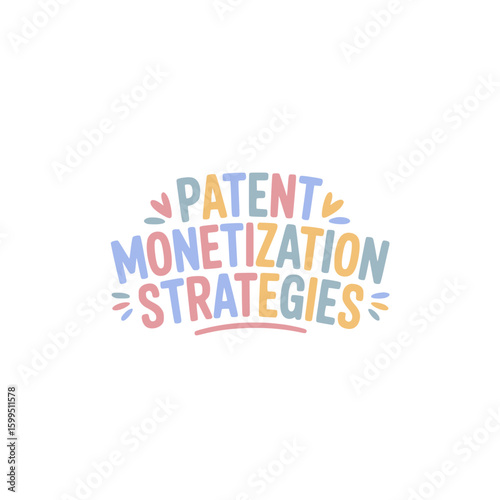 Patent Monetization Strategies Sticker Design