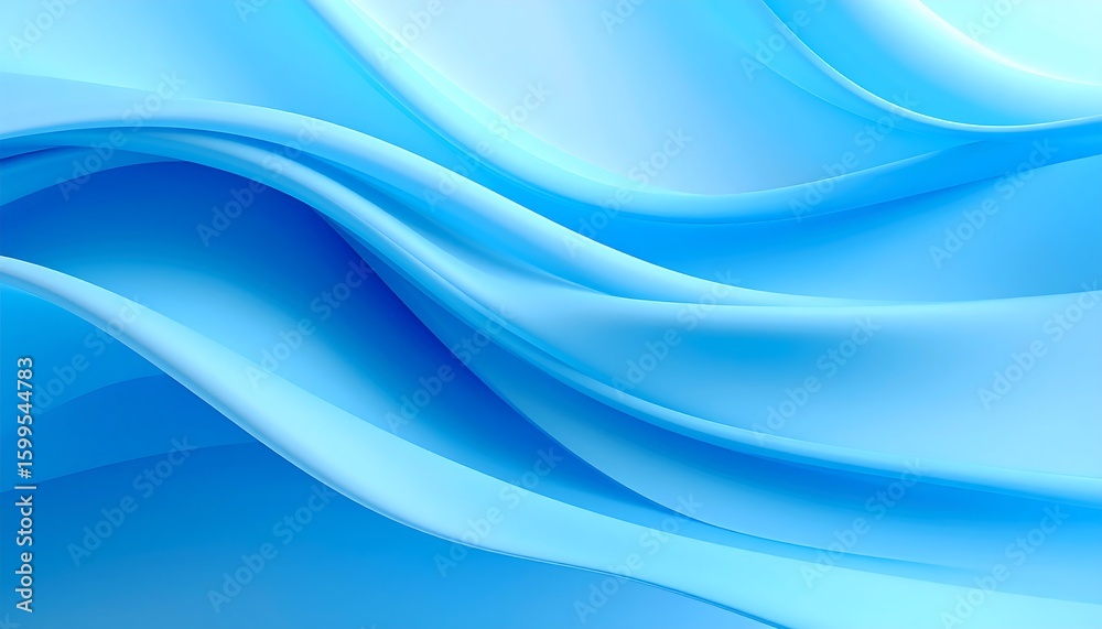 Fototapeta premium Light blue flowing fabric abstract background