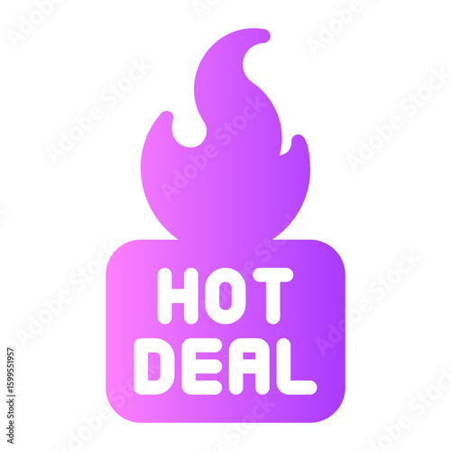hot deal gradient icon