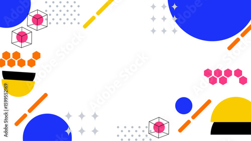 Abstract colorful geometric patterns suitable for backgrounds, graphic design, digital art projects, prints, posters, packaging, and web design.