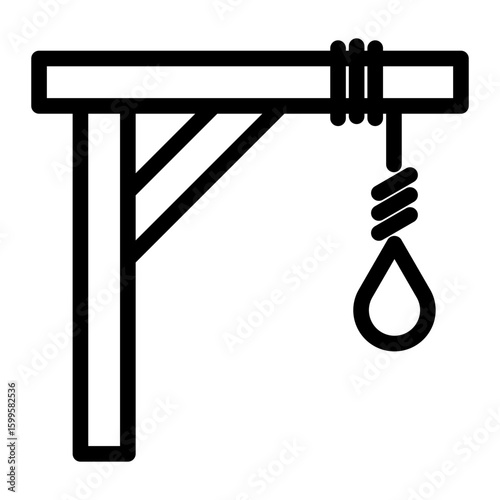 gallows Line Icon