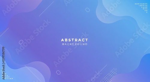 Minimalist Abstract Banner Background with Soft Gradients, Curved Shapes, and Dynamic Lines in Blue and Purple Tones – Clean Professional Layout for Corporate, Tech, or Digital Branding Use

