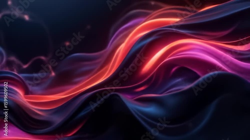 Wallpaper Mural Abstract Video of Flowing, Colorful, and Dynamic Fluid Motion with Light Effects Torontodigital.ca