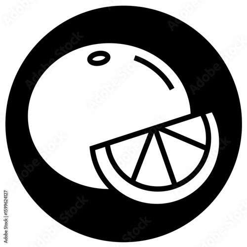 orange fruit icon design