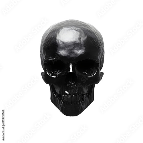 a black skull