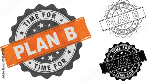 Plan b alternative strategy backup plan contingency planning fallback option time for plan b vector editable