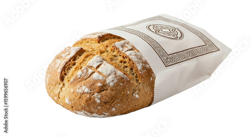 Freshly Baked Artisan Bread in Paper Bag