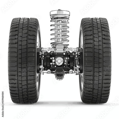Airplane wheels isolated 