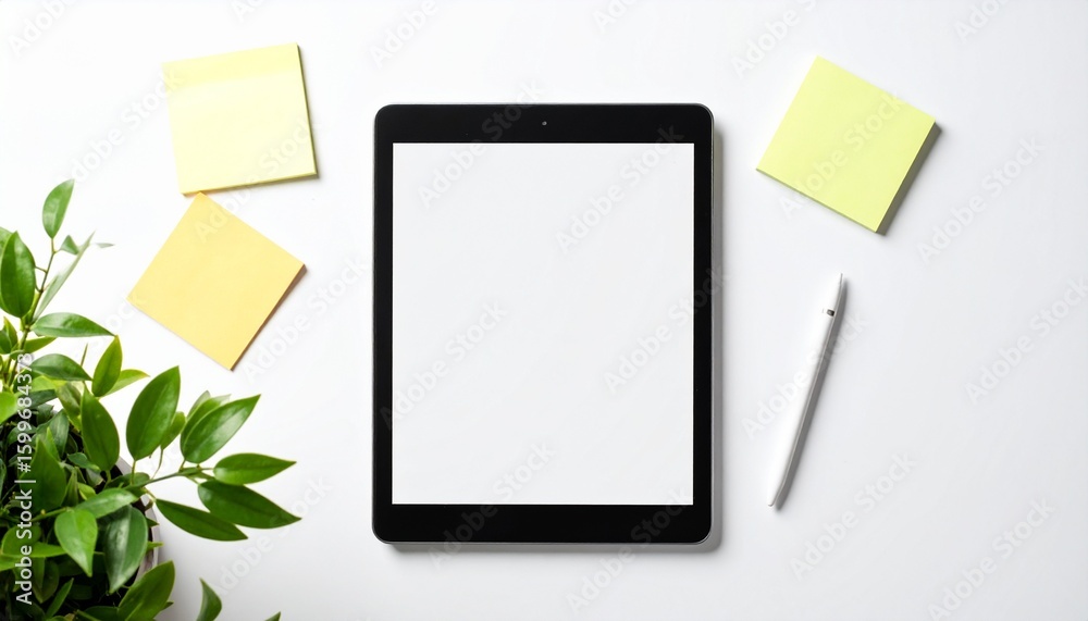 Mobile phone and tablet with blank screens displayed as digital devices Mobile phone and tablet with blank screens displayed as digital devices